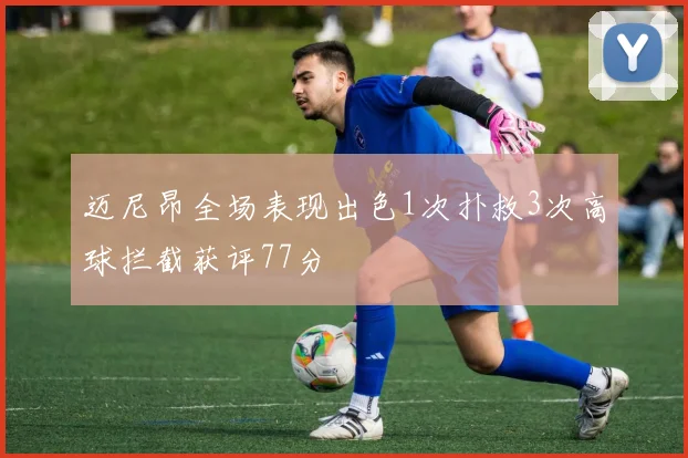 迈尼昂全场表现出色1次扑救3次高球拦截获评77分